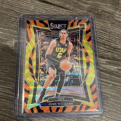 Cody Williams NBA ROOKIE CARD SSP CASE HIT