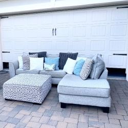 RTG ~ Sectional + Ottoman Set