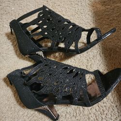 ENZO  ROMEO Womens Open Toe Mid Heel Wedding Rhinestone Gladiator Sandal Shoes  size 11