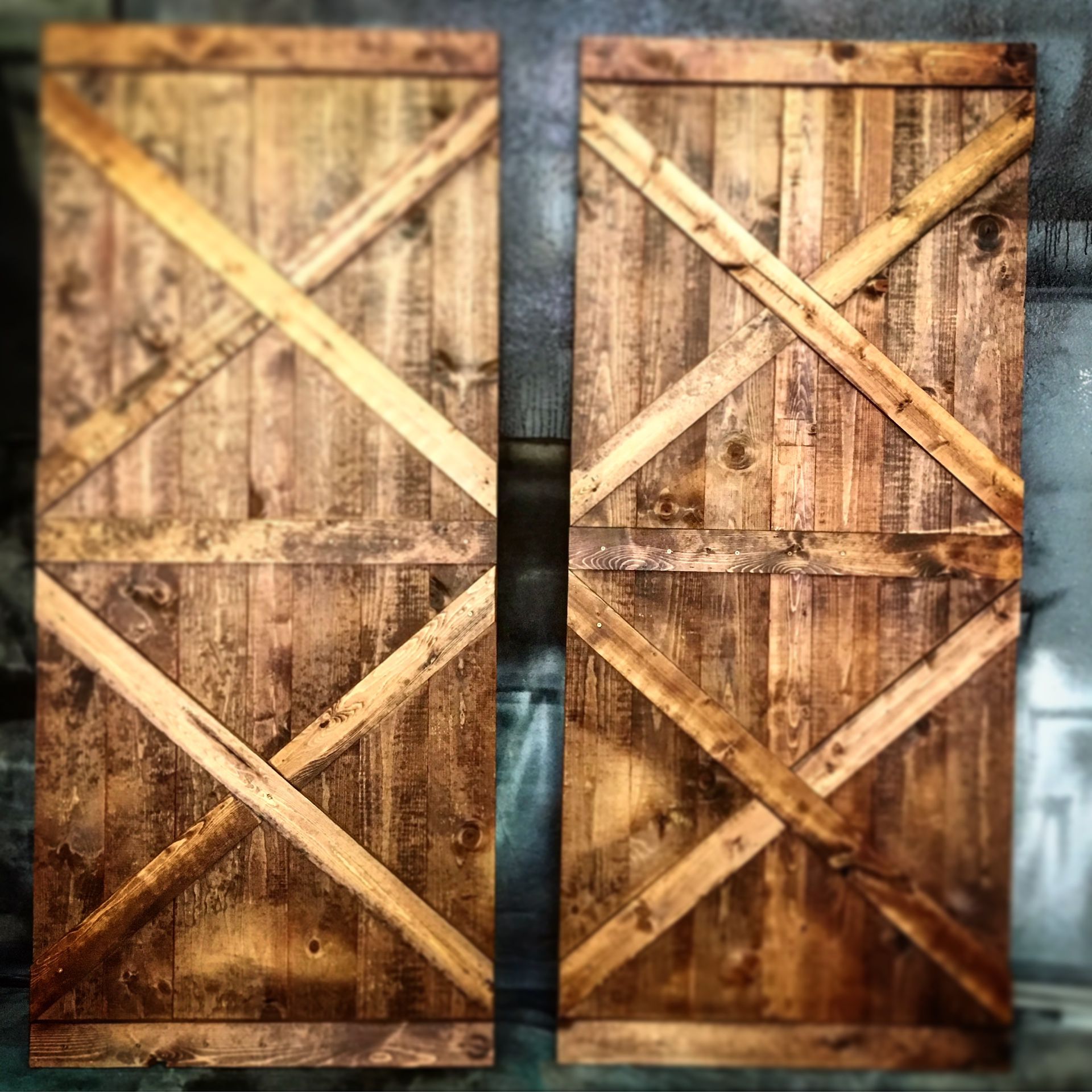 Custom made barn doors in a variety of styles.