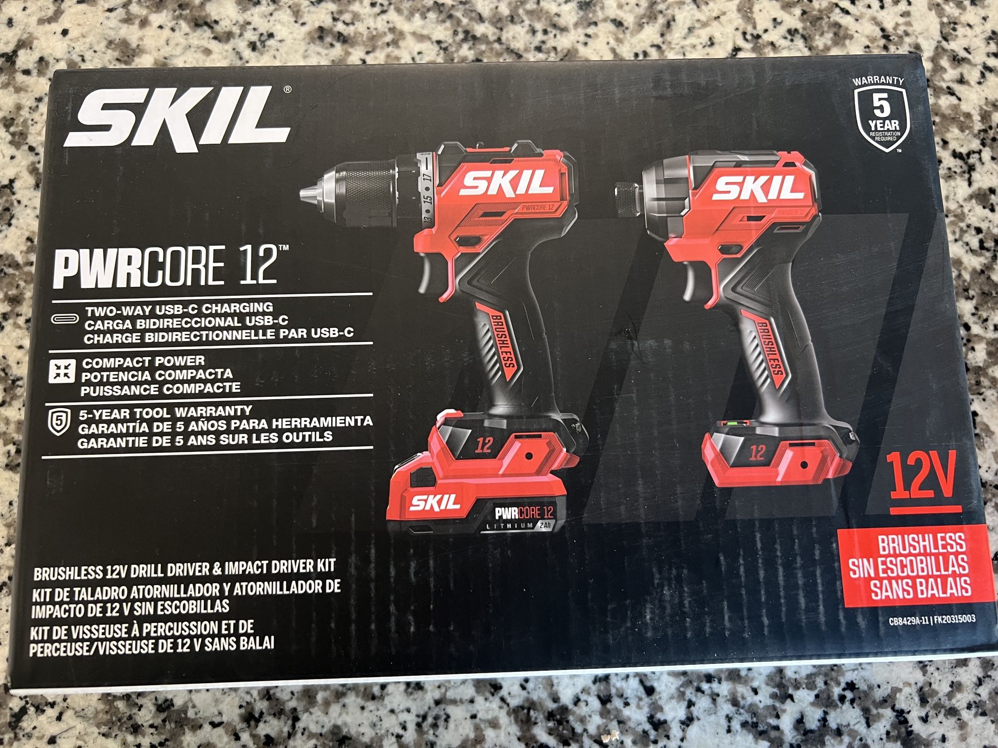 SKIL 12V Brushless Drill & Impact Driver Kit With Charger And Battery BRAND NEW never been used