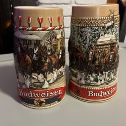 86-87 Collector Budweiser Mugs