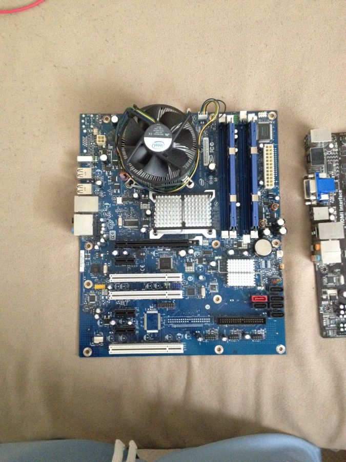 Intel LGA 775 motherboard with unknown core 2 duo and GSkill ddr2