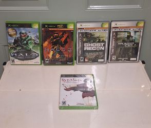 5 Xbox Origonal Games ( One Is Brand New Seal)