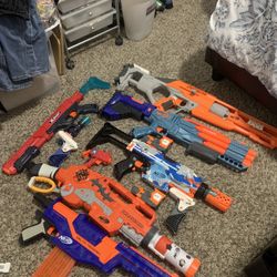 Used Nerf Guns And One X Shot