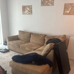 3-Piece Tan Couch (Sectional)