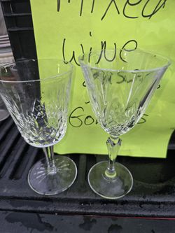20 Mxed Vntage Wine Glass Stemware Goblets 