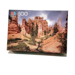 Milton Bradley Croxley 500 Piece Puzzle Bryce Canyon National Park Utah 1991 New
