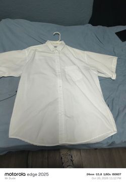 All white button up