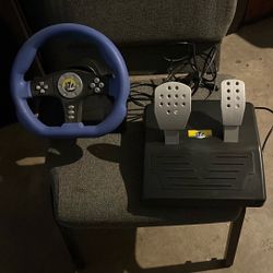 Steering Wheel And Pedal For Playstation