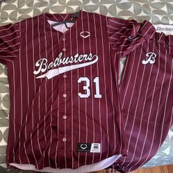 Batbusters Maroon Pinstripe Lot - #31