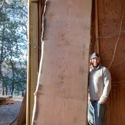 Huge Douglas Fir Live Edge Slab