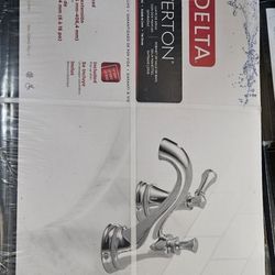 New Delta Silverton Two Handle Widespread Bathroom Faucet In Chrome
