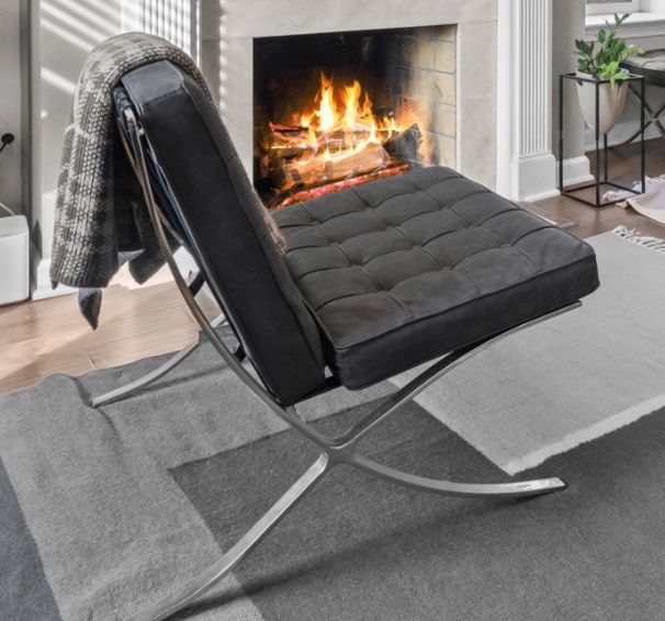 Chair With Matching Ottoman