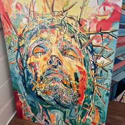 Jesus Christ Handmade Original Painting by me/local artist Warren Willowdale.