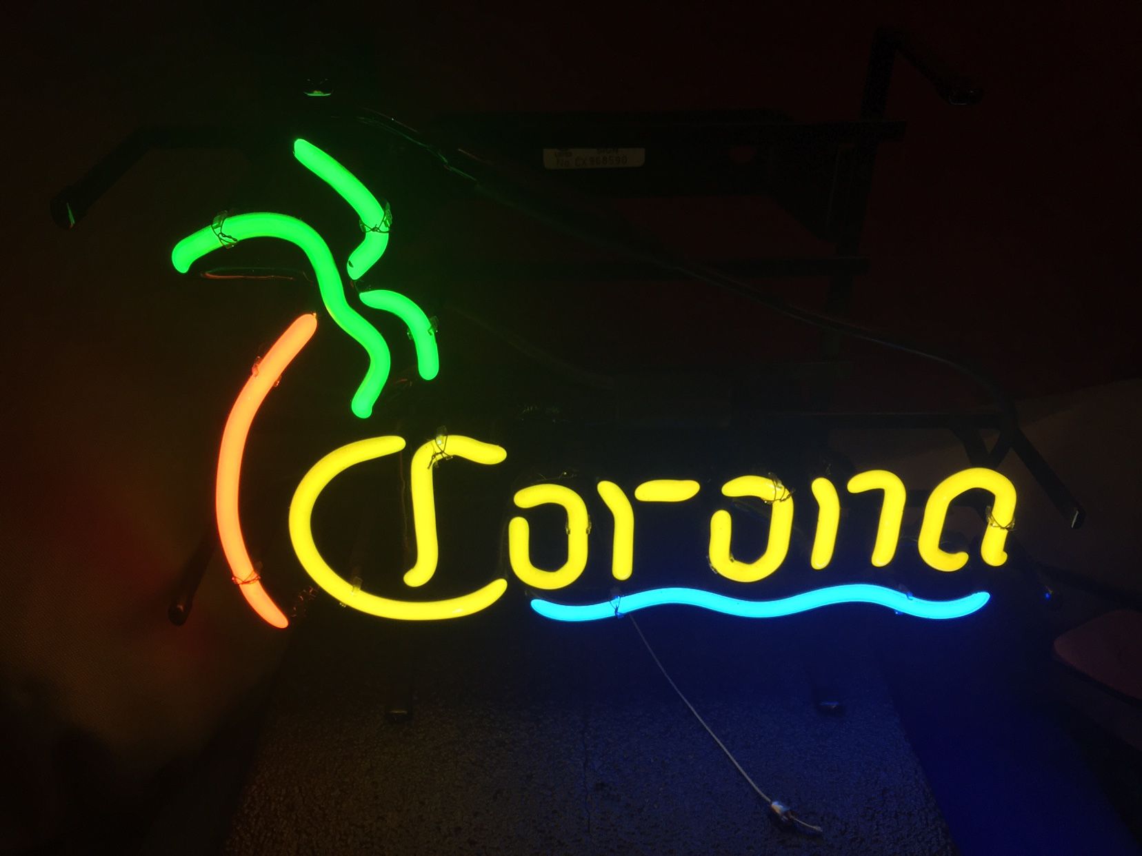 VINTAGE CORONA ORIGINAL NEON BAR LIGHT