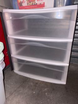 Transparent set of drawers