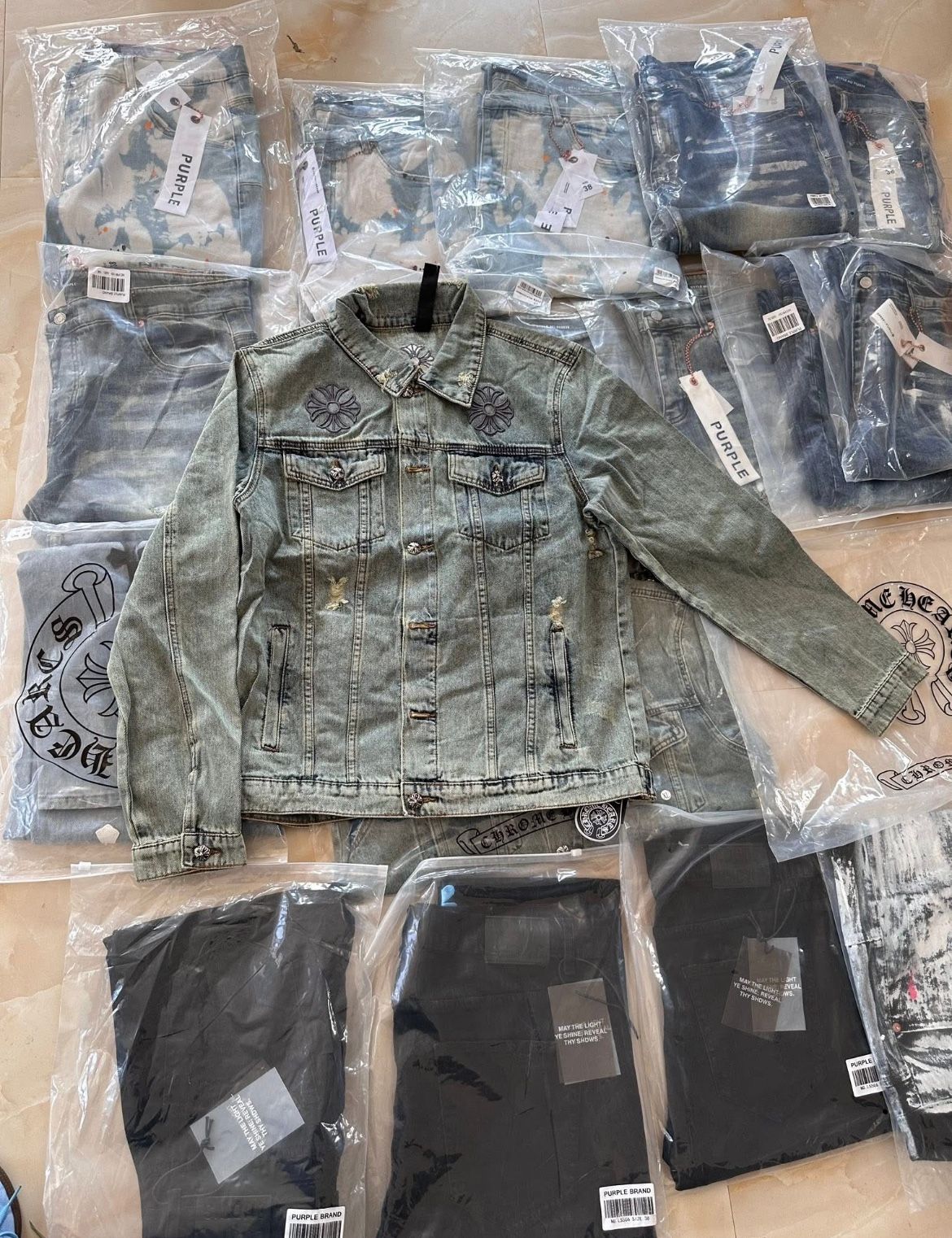 Chrome Hearts Denim Jacket Large