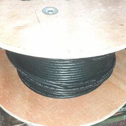 500 to 700 feet of CAT6 23AWG outdoor UV cable (black)