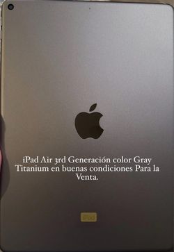 iPad Air 3rd Generation gray titanium￼
