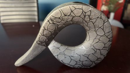 Modern Textured Silver Vase