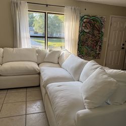 CITY FURNITURE white Couch