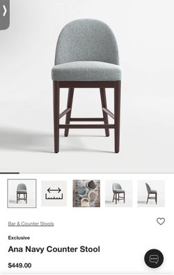 Crate And Barrel Bar Stools (3)