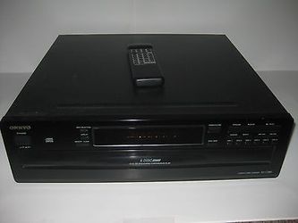 Onkyo DXC380 6 Disc CD Changer Player Black (Tested Works Great) With Remote