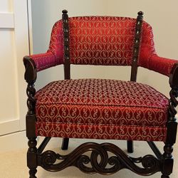 Jacobean Revival Carved Antique Chair