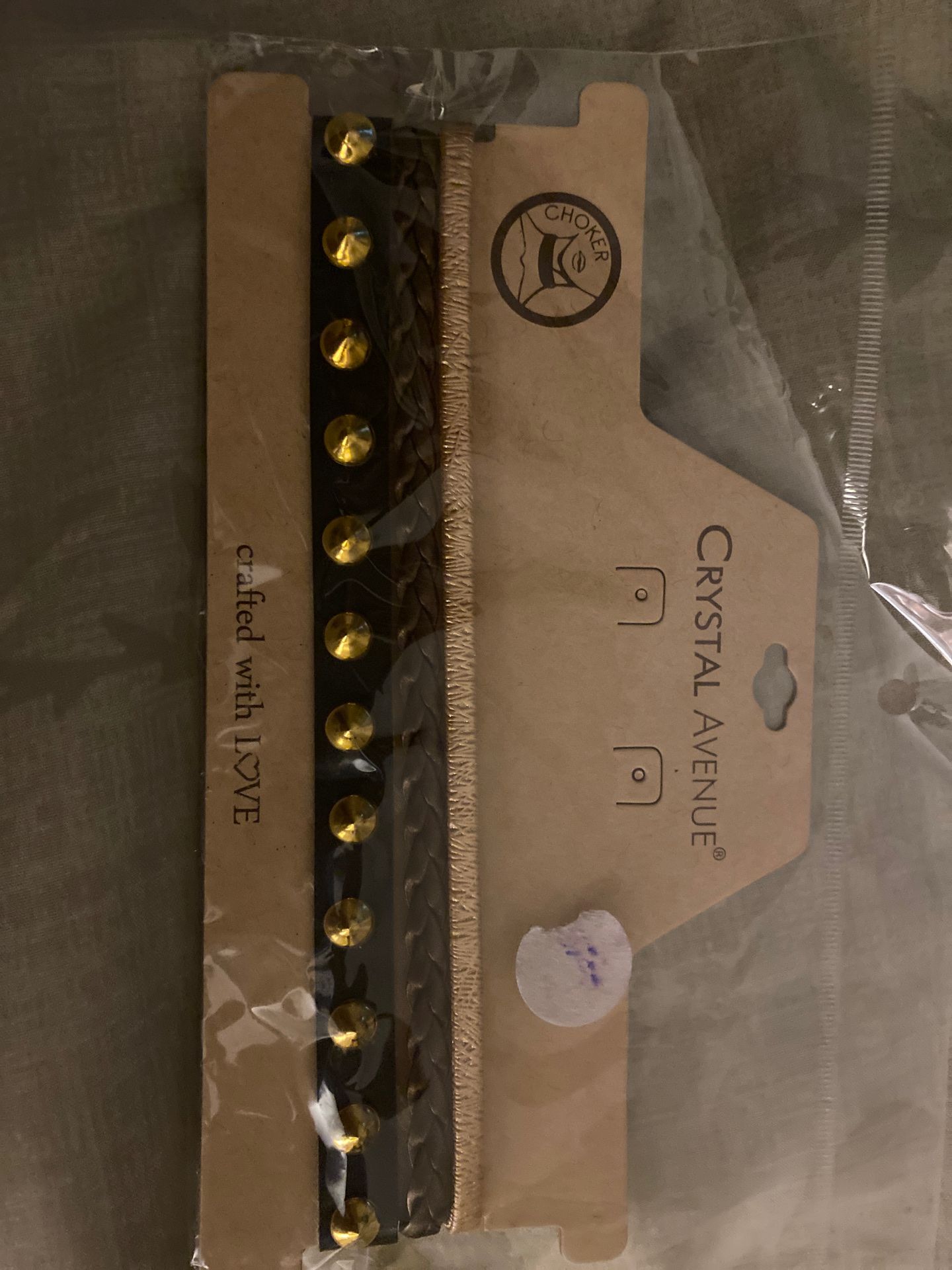 3 piece Brown, gold and bronze choker