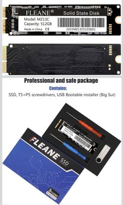 MZ13C 512GB SSD for MacBook Air (Mid 2013-2017)