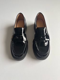 Coach Leah Patent Leather Loafers