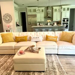 FAUX Leather 5 Piece Sectional 