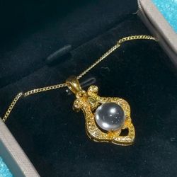 Icy Jadeite Pendant  Five Elements: Metal