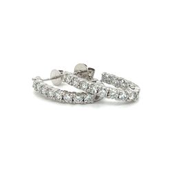 14kt White Gold Oval Diamond Earrings 2.2ctw 4.80grams 171478 5