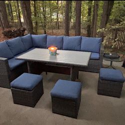 Outdoor dining patio furniture set