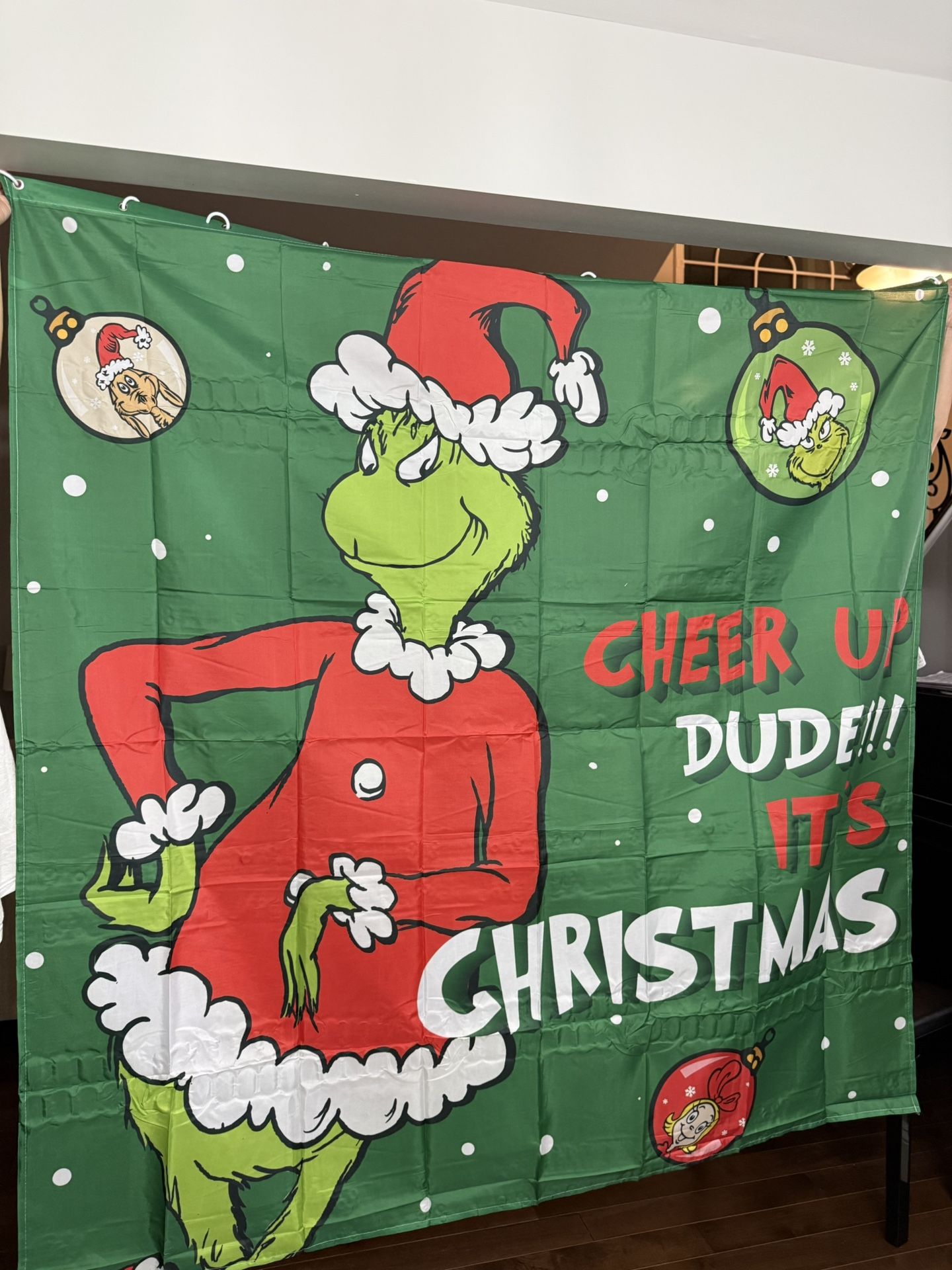 Christmas shower curtain