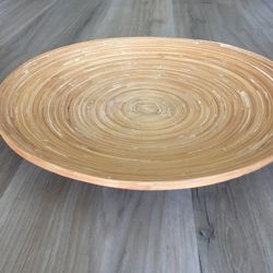 Large ~17.5” Bamboos Decoration Plate
