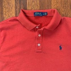 Polo Ralph Lauren Men’s Red Coral Polo Shirt Size Large