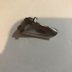  925 Sterling Silver Vintage Turkish Shoe Design Pendant