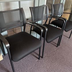 Black office chairs