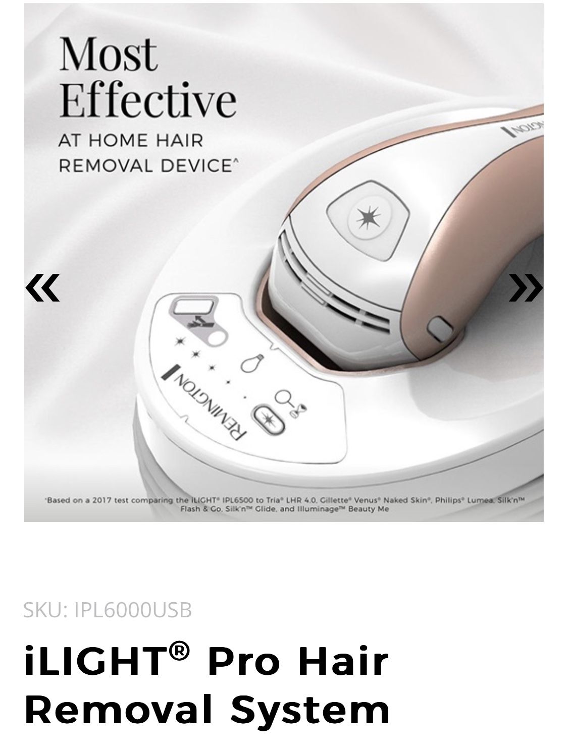 Remington Ilight Pro Hair Reducer