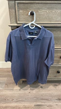 Haggar Men's Blue Polo Shirt