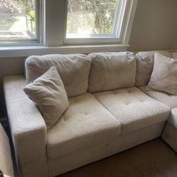 L Shaped "Pull Out Bed" Couch