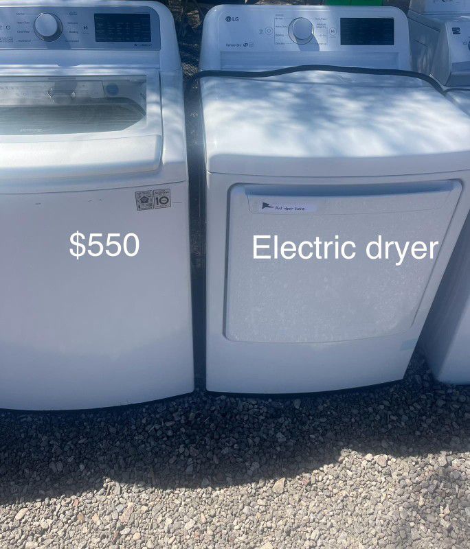 (Used normal wear) beautiful LG Washer And Dryer (1 Year Warranty)