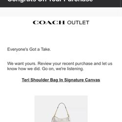 Coach Teri Shoulder Bag 