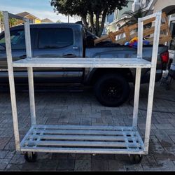 Mobile Cooler / Freezer Truck Cart - (2) Levels, Aluminum 