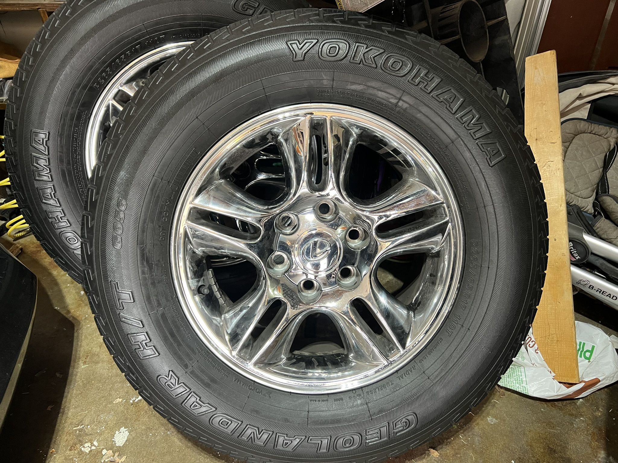 Lexus OEM Chrome Wheels 17” Set