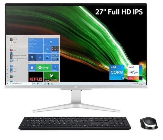 ****New Unused Acer Aspire C27
i5
ALL IN ONE Computer Aio PC Plus Electric stand and Tall Chair