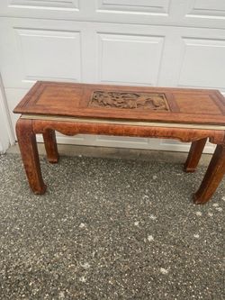 Asian carved table